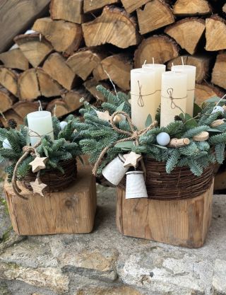 Adventní set pro mou milou zákaznici🌟❤️. Děkuji, že se vracíte❤️. #venec #adventnivenec #prirodnivenec #venkov...